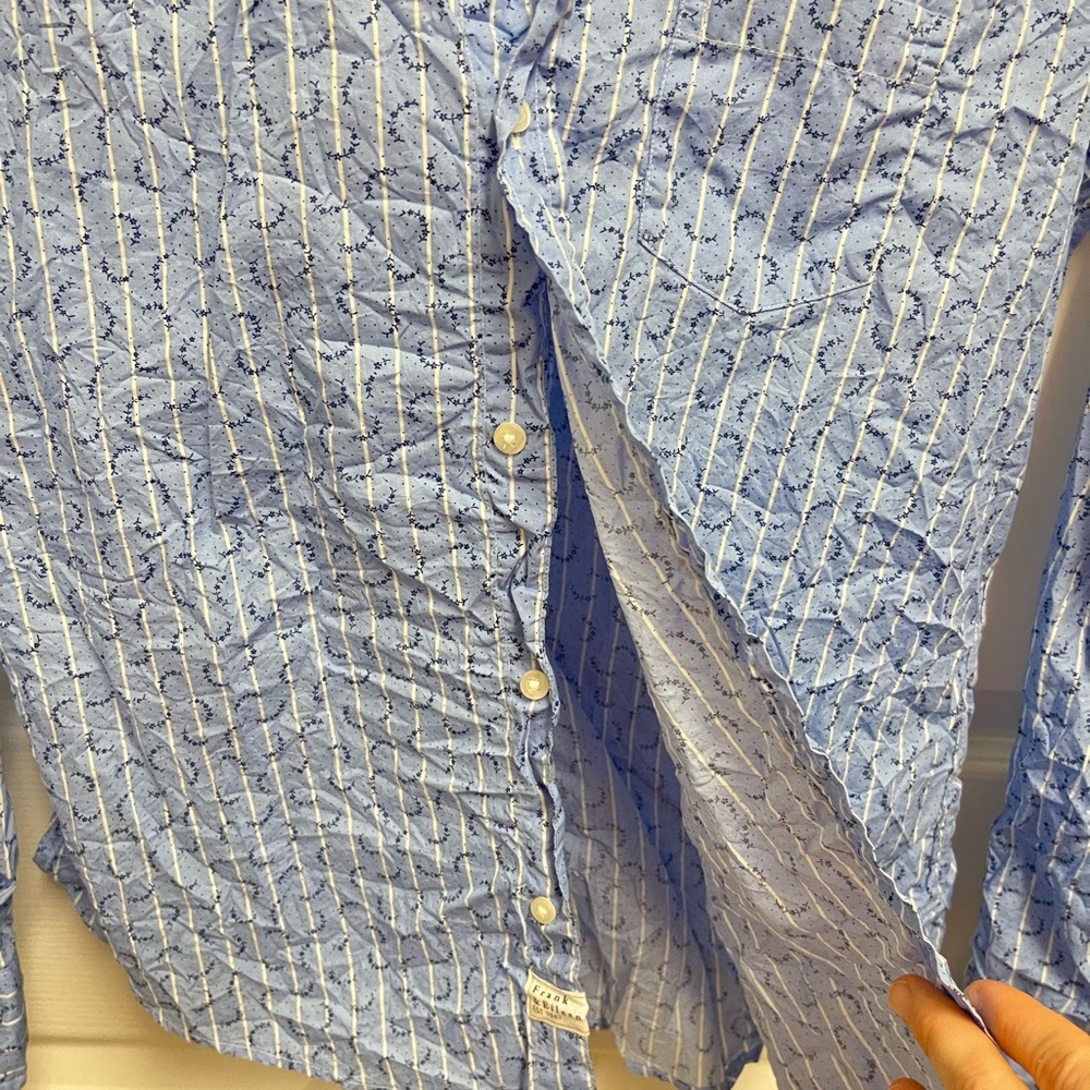 Frank & Eileen Blue Pattern Barry Button Down - image 7